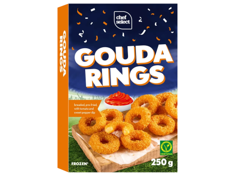 Anelli di formaggio impanati