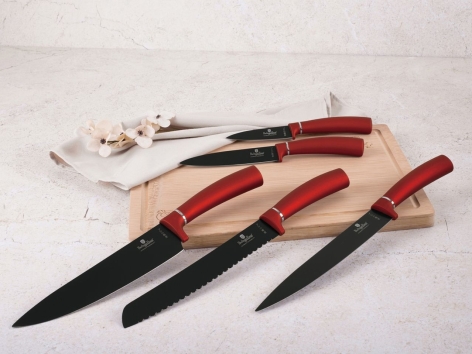 Set coltelli con tagliere, 6 pezzi