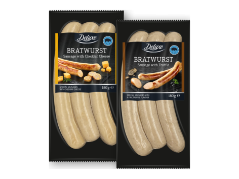 Bratwurst con cheddar o tartufo