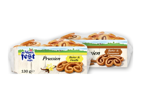 Prussien - sfogliatine alla vaniglia Bourbon o alla cannella