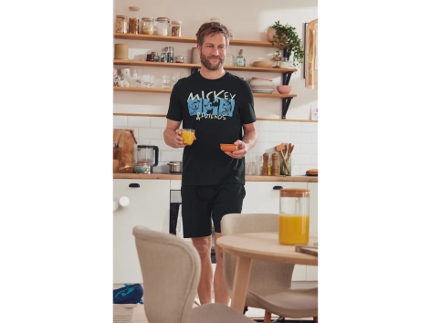 Pigiama corto da uomo “Mickey Mouse, Marvel, Stitch”