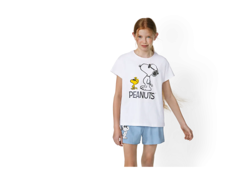 Pigiama corto da bambina “Minnie Mouse, Peanuts, Stitch”