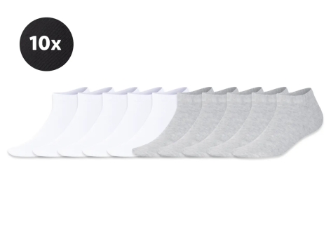 Calzini da donna con cotone biologico, 10 paia