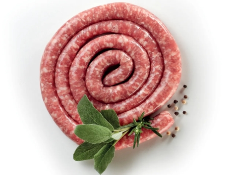 Salsiccia luganega di suino arrotolata