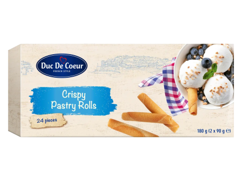 Cialde arrotolate croccanti