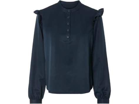 Camicetta con volant da donna