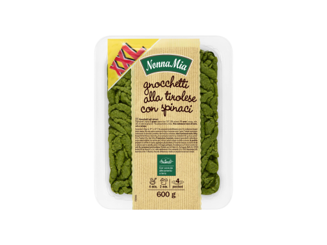 Gnocchetti alla tirolese con spinaci