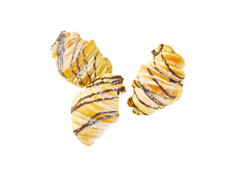 Brioche croissant con ripieno al cacao