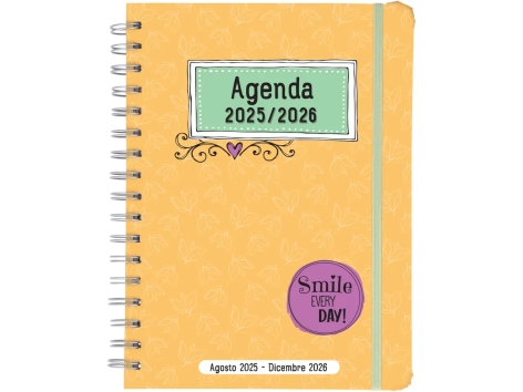Agenda, diario scolastico o quaderno a spirale