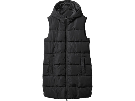Gilet lungo imbottito da donna