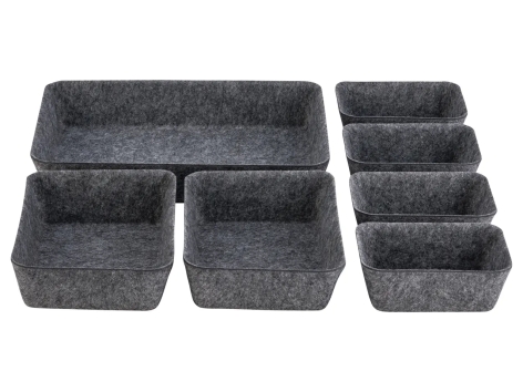 Set organizer in feltro, 7 pezzi