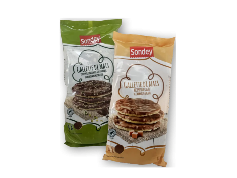 Gallette di mais ricoperte