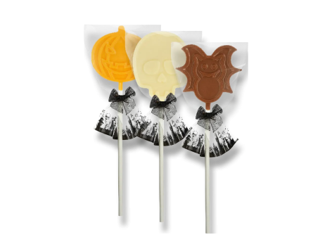 Lecca lecca di cioccolato in diverse forme