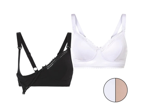 Reggiseno per allattamento, 2 pezzi