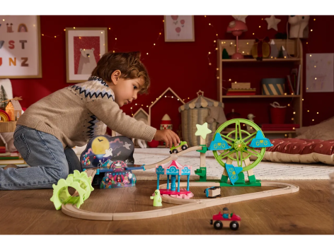 Pista in legno “Luna park o Cantiere”