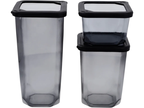 Set contenitori da cucina, 3 o 4 pezzi