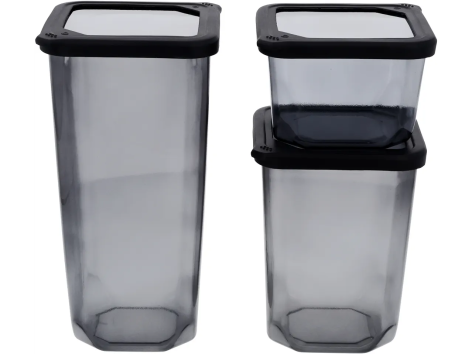 Set contenitori da cucina, 3 o 4 pezzi