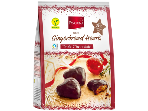 Cuori di pan speziato con ripieno al gusto di frutta