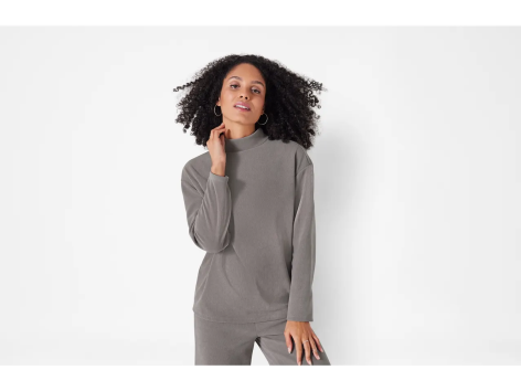 Pullover in velluto da donna