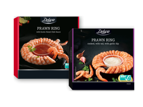 Mazzancolle tropicali con salsa