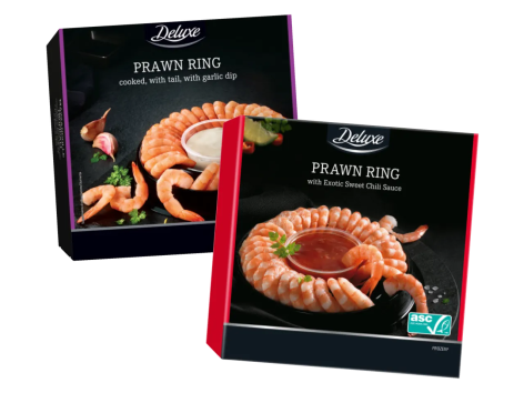 Mazzancolle tropicali con salsa