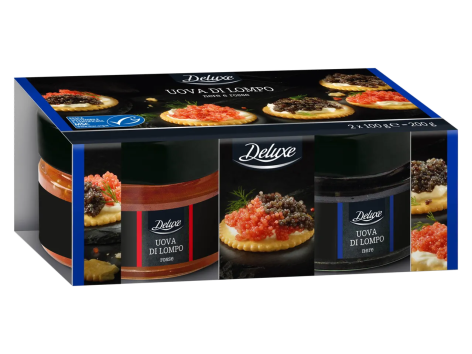 Uova di lompo nero/rosso