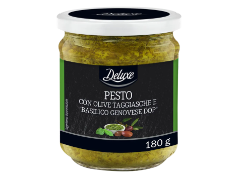 Pesto con olive taggiasche e "Basilico Genovese DOP"