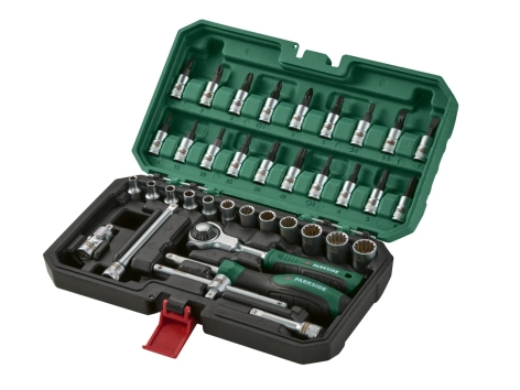 Set chiavi a bussola con cricchetto, 37 o 39 pezzi