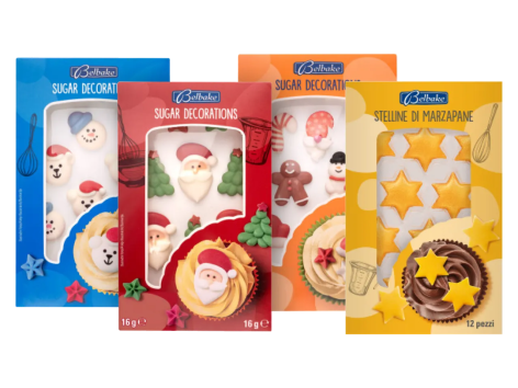 Decorazioni di zucchero o cioccolato tema Natale