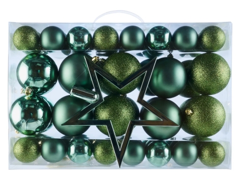 Decorazioni per albero di Natale, 69 pezzi