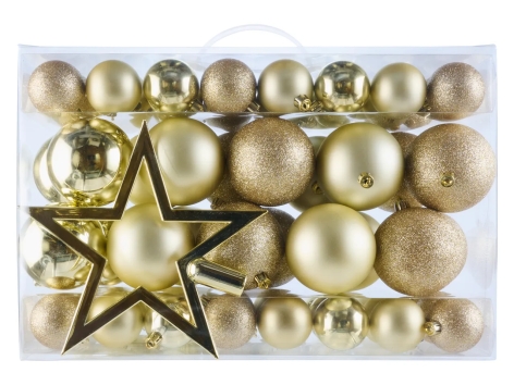 Decorazioni per albero di Natale, 69 pezzi