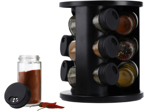 Portaspezie girevole, 10 pezzi