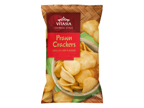 Snack ai gamberi gusto peperoncino e lime