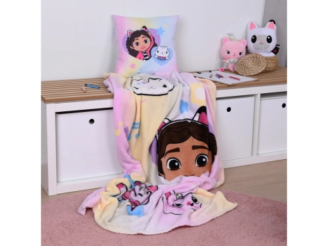 Set coperta e cuscino per bambini “Gabby's Dollhouse”