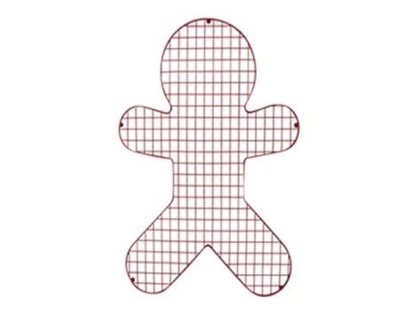 Scatola di latta con 6 tagliabiscotti o griglia di raffreddamento per dolci