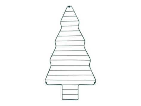 Scatola di latta con 6 tagliabiscotti o griglia di raffreddamento per dolci