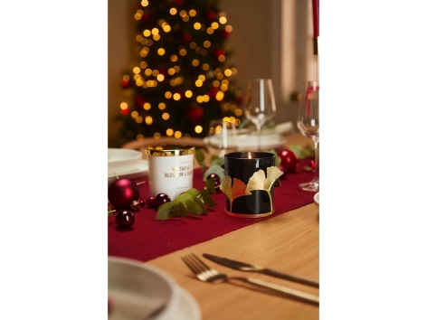 Candela profumata in vasetto di vetro