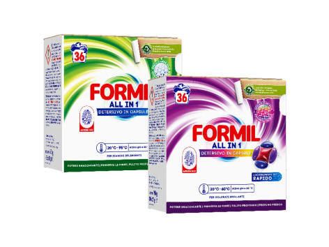 Detersivo in capsule All in 1