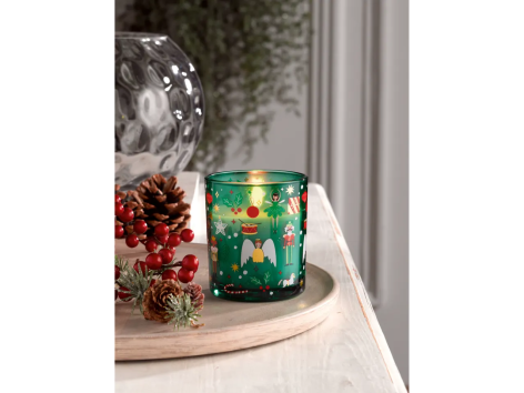 Candela o candela profumata in vasetto di vetro