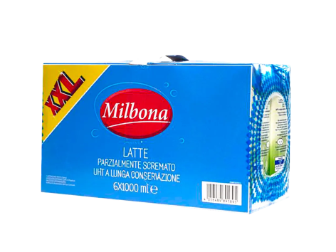 Latte parzialmente scremato UHT XXL