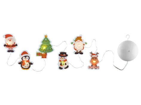 Adesivi natalizi LED per finestre