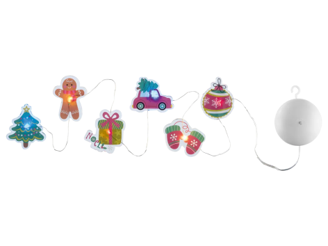 Adesivi natalizi LED per finestre