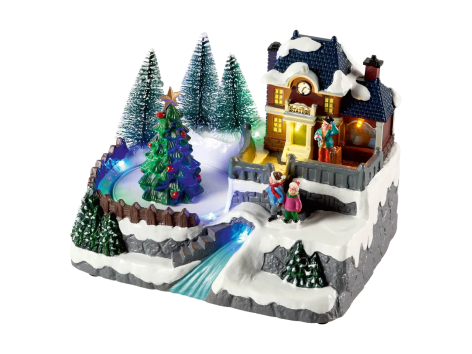 Paesaggio natalizio a LED