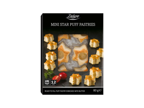 Mini vol-au-vents a forma di stella