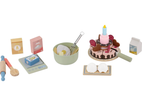 Set torta, insalatiera o hamburger in legno