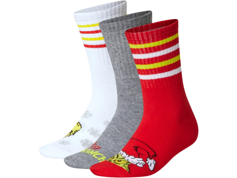 Calze da uomo o da donna, 3 paia “Grinch”