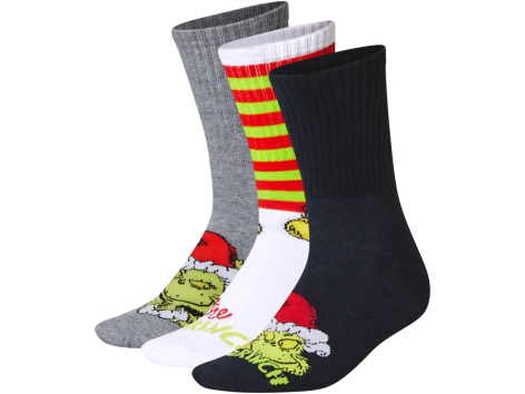 Calze da uomo o da donna, 3 paia “Grinch”