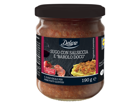 Sugo con salsiccia e "Barolo DOCG"