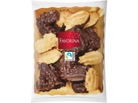 Biscotti di pasta frolla con cioccolato fondente