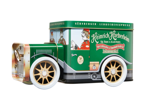 Dolcetti di panspeziato in confezione di latta musicale - Nürnberger Lebkuchen IGP